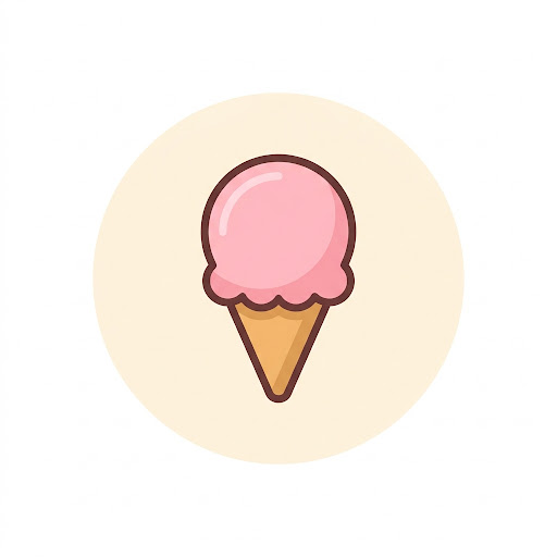 Ice cream scoop icon